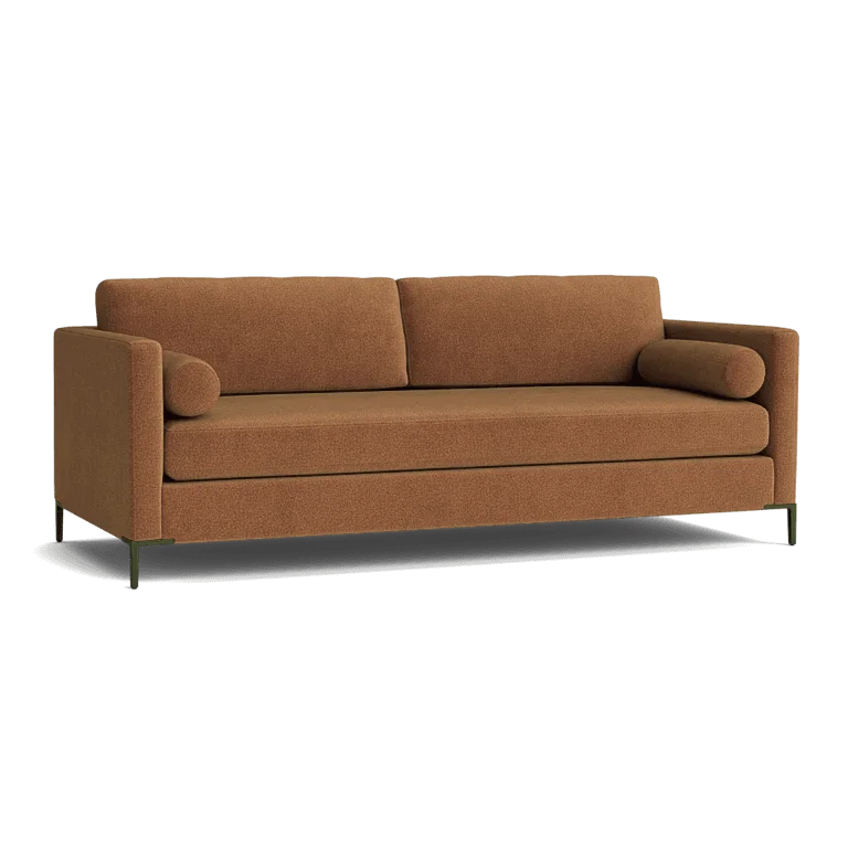Custom Sofa Slipcover | Sienna Velour - Cocoa Truffle