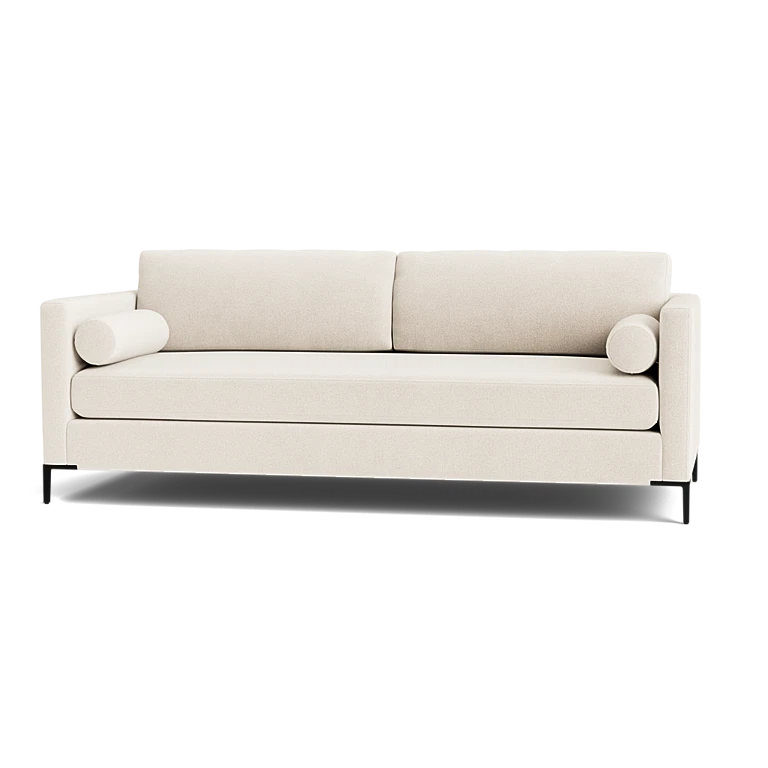 Custom Sofa Slipcover | Sienna Velour - Ivory Whisper