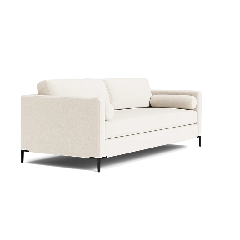 Custom Sofa Slipcover | Sienna Velour - Ivory Whisper