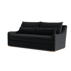 Custom Sofa Slipcover | Sienna Velour - Onyx Noir