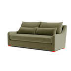 Custom Sofa Slipcover | Sienna Velour - Fieldstone Olive