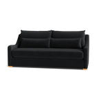 Custom Sofa Slipcover | Sienna Velour - Onyx Noir