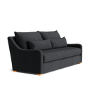 Custom Sofa Slipcover | Sienna Velour - Onyx Noir
