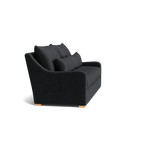 Custom Sofa Slipcover | Sienna Velour - Onyx Noir