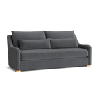 Custom Sofa Slipcover | Sienna Velour - Urban Slate