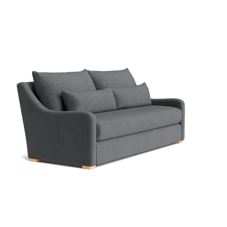 Custom Sofa Slipcover | Sienna Velour - Urban Slate