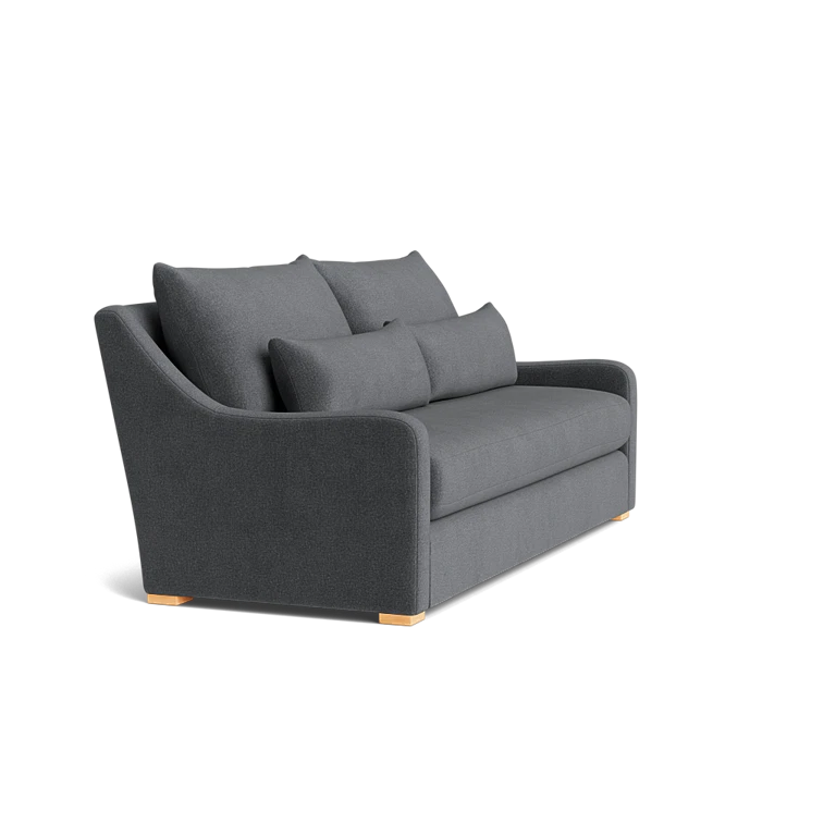 Custom Sofa Slipcover | Sienna Velour - Urban Slate