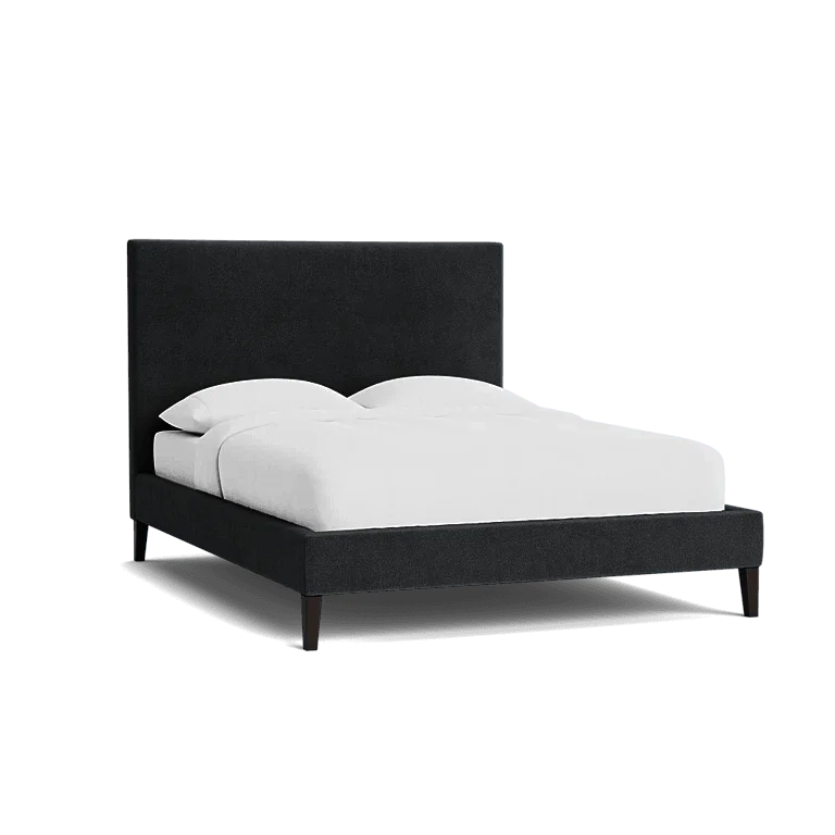 Obsidian Noir | Bed Frame + Headboard Cover