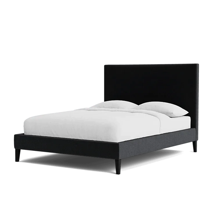 Obsidian Noir | Bed Frame + Headboard Cover