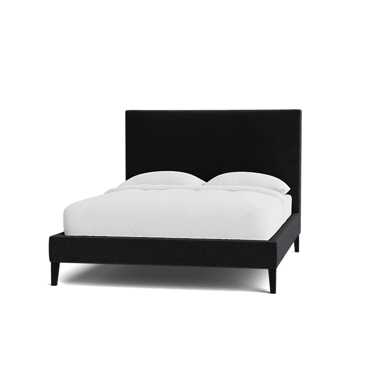 Obsidian Noir | Bed Frame + Headboard Cover