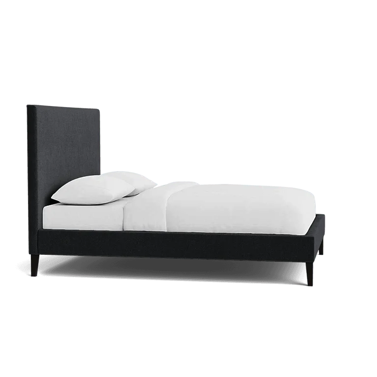 Obsidian Noir | Bed Frame + Headboard Cover