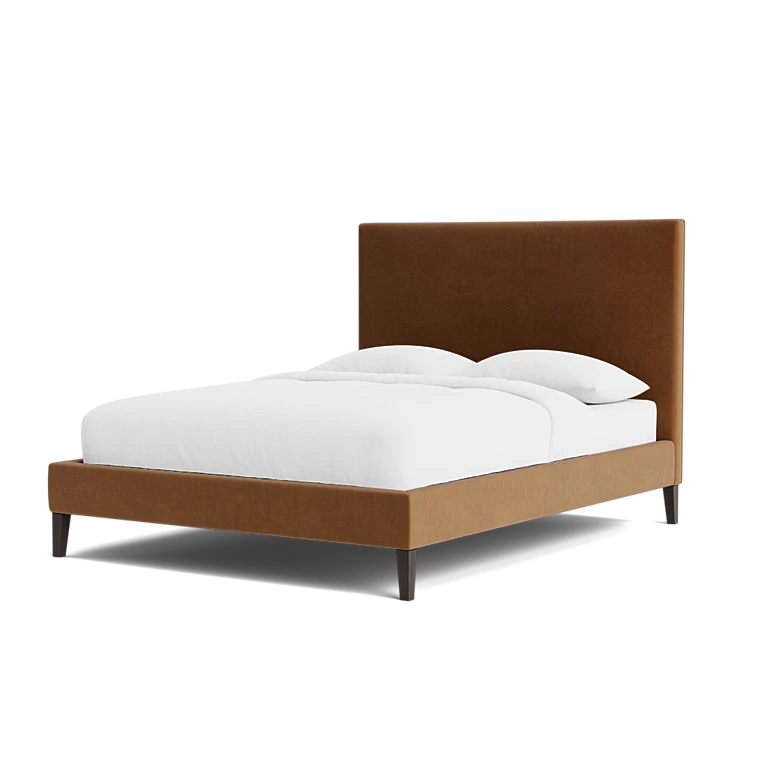 Spiced Chestnut | Bed Frame + Headboard Cover