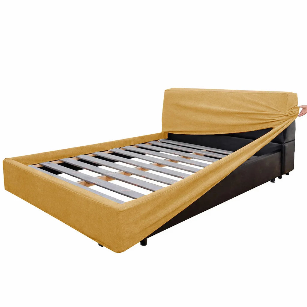 Yellow ML 625 - 06 | Bed Frame + Headboard Cover