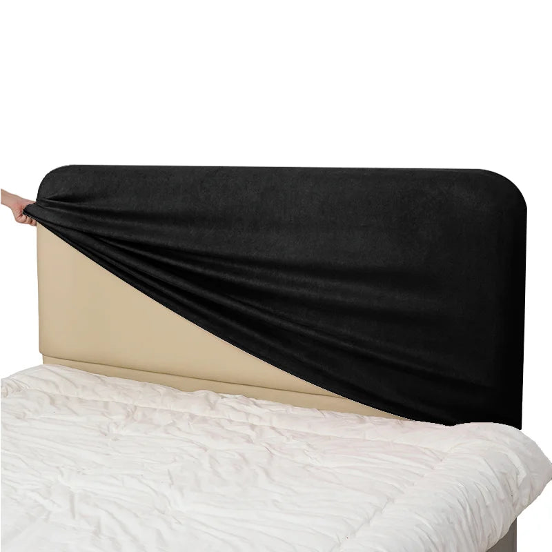 Bed Headboard Cover | Sienna Velour - Onyx Noir