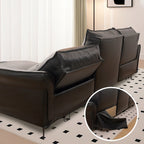 Custom Recliner Slipcover | Terravia - Onyx Black
