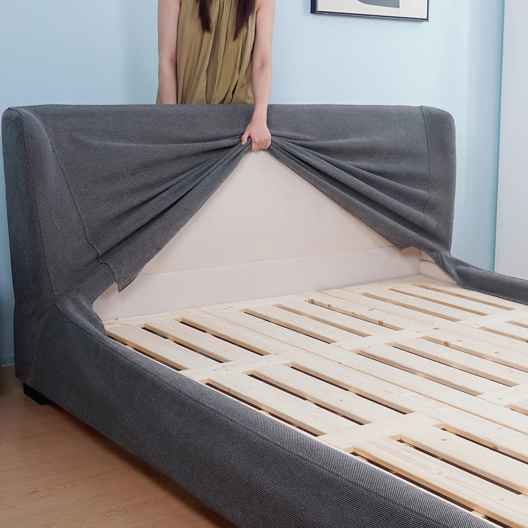 Bed Frame + Headboard Cover | Iron Forge