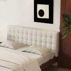 Lit plateforme rembourré + housse de tête de lit | Anthracite classique 