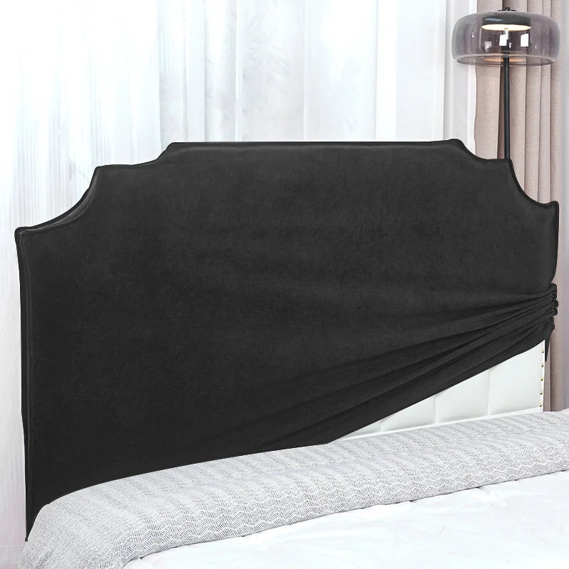 Obsidian Ash | Performance Brushed Velvet | Bed Headboard Cover
