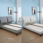 Bed Frame + Headboard Cover | Sienna Velour - Ivory Whisper