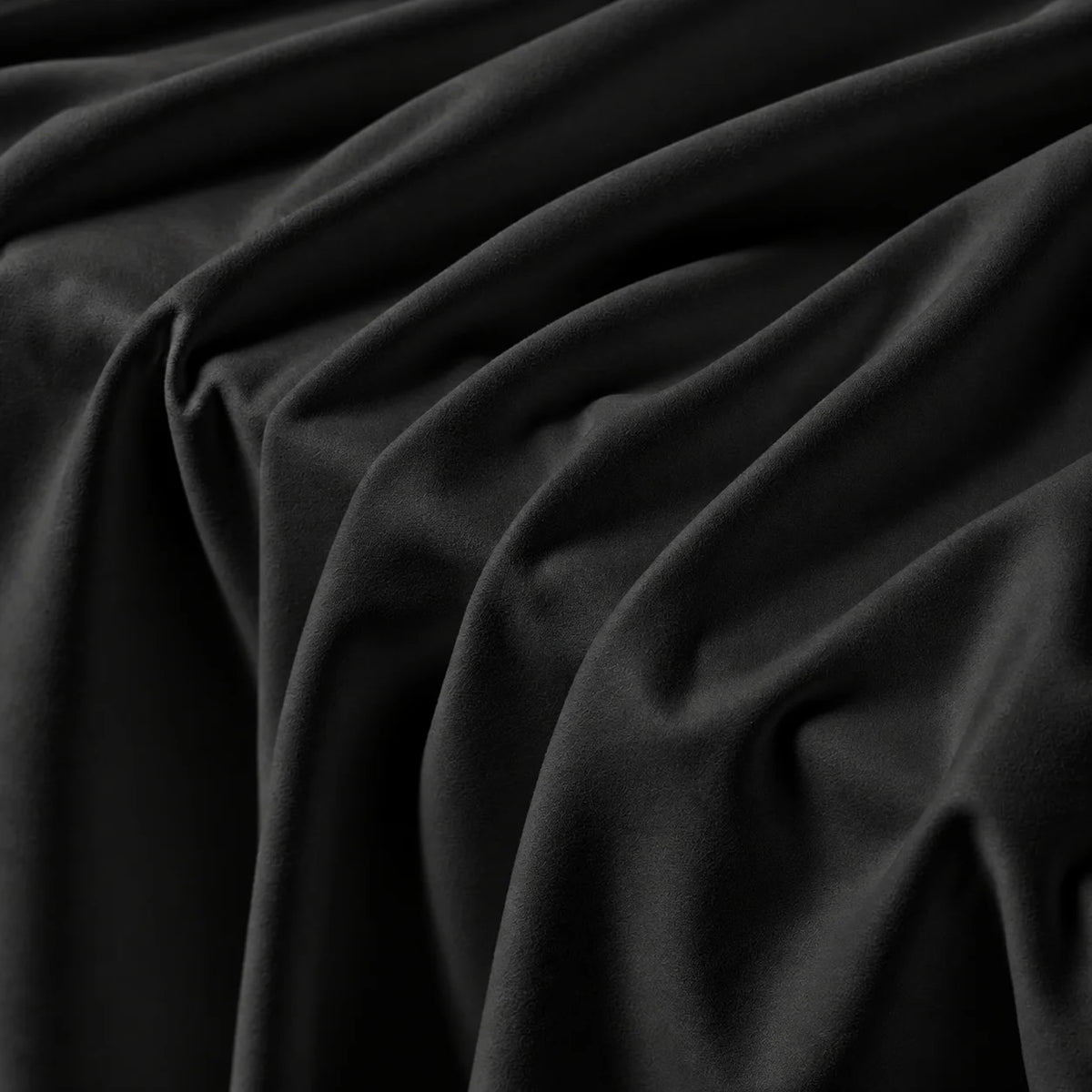 Classic Black · Stretch-Fit Inset Bed Frame Cover · Tie Straps + Back Elastic