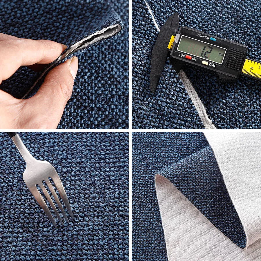 Marlowe Natural Textured Linen Fabric