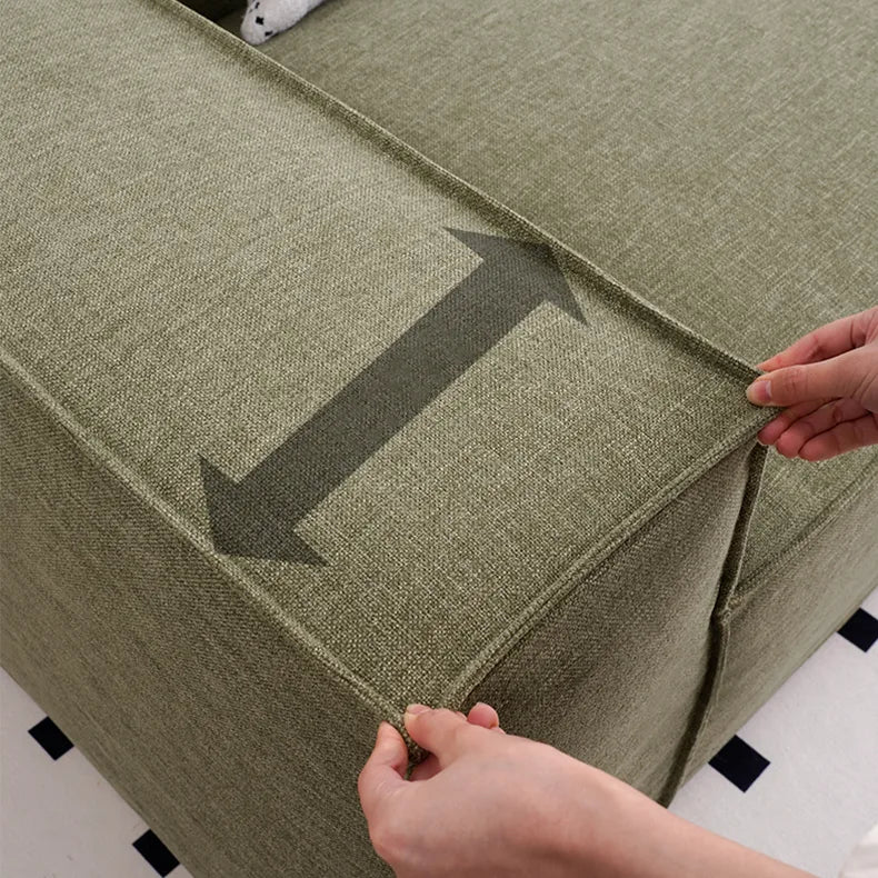 Custom Sofa Slipcover | Elara Basic - Matcha Mist