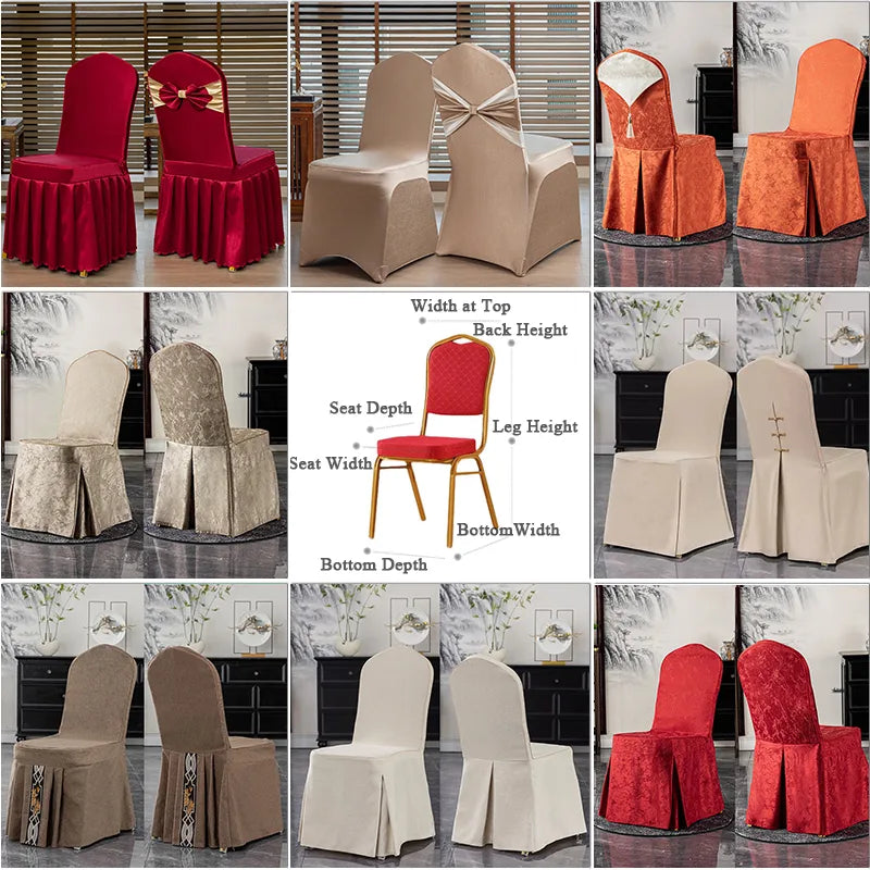 Over 100 fabric choices for custom dining chair slipcovers
