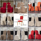 Over 100 fabric choices for custom dining chair slipcovers