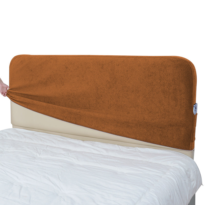 Bed Headboard Cover | Performance Antimicrobial Chenille - Spiced Chestnut