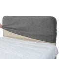 Bed Headboard Cover | Performance Antimicrobial Chenille - Granite Mist