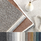 Marlowe Natural Textured Linen Fabric | Custom Bed