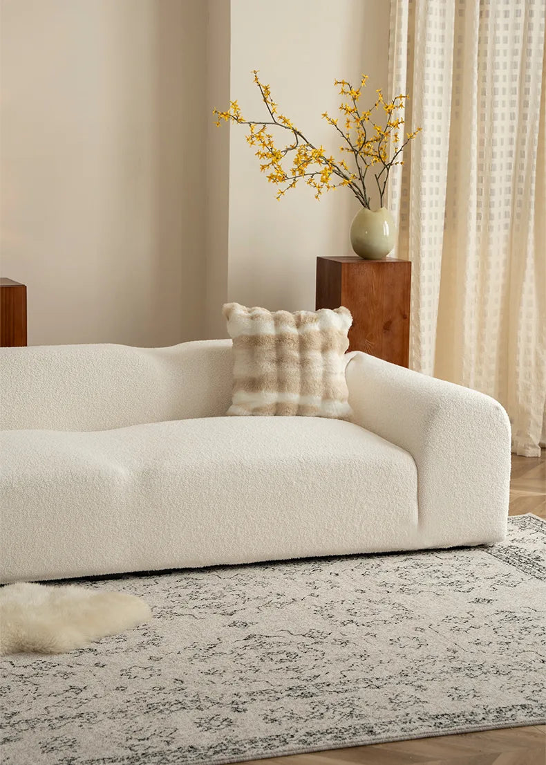Teddy Fleece Elastic Sofa Slipcover