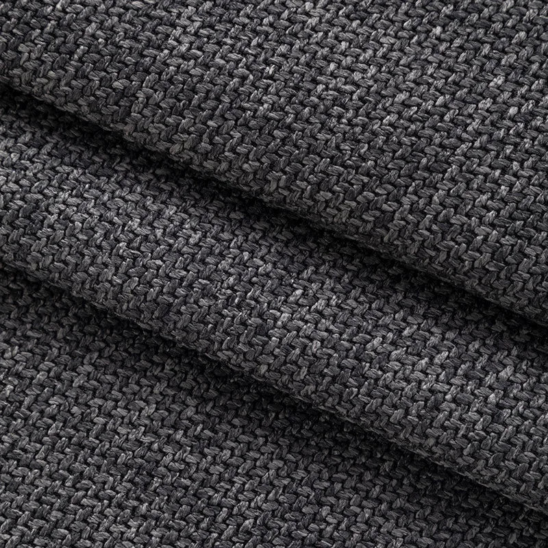 Custom Bed Frame Cover — Marlowe Linen-Blend 625 · Charcoal Gray