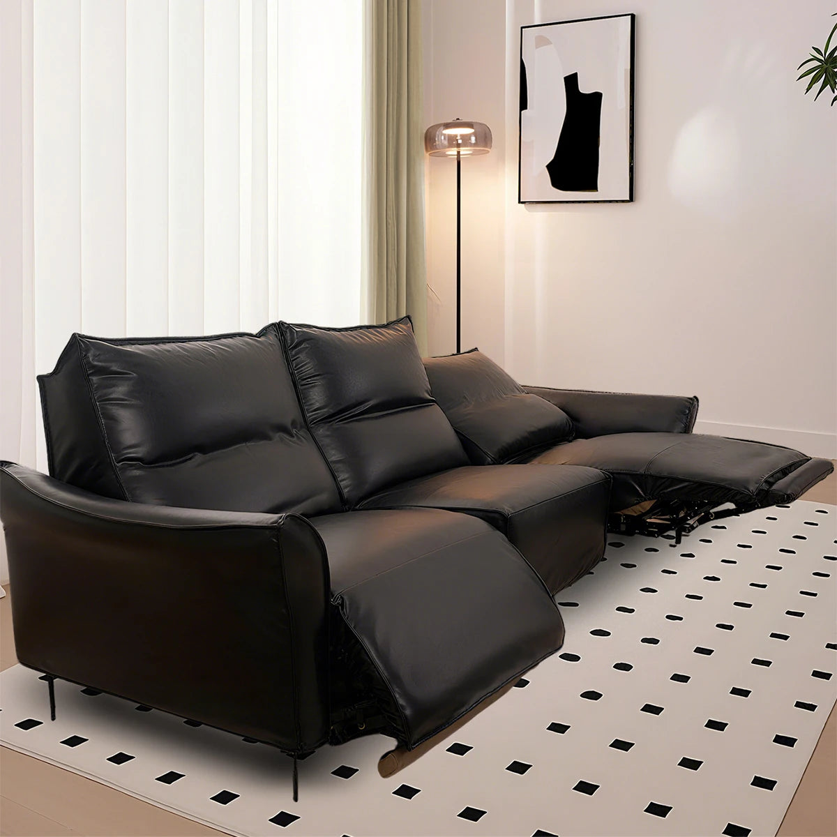 Custom Recliner Slipcover | Terravia - Onyx Black
