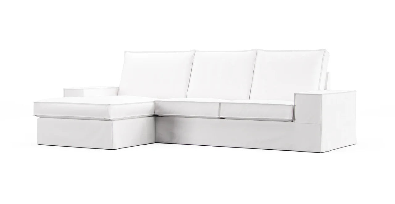 Kivik 3-seat sofa with chaise longue cover