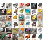 Finished custom dining chair slipcover tailored to fit perfectly