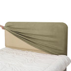Bed Headboard Cover | Sienna Velour - Fieldstone Olive