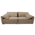 Custom Sofa Slipcover | Elara Basic - Coffee