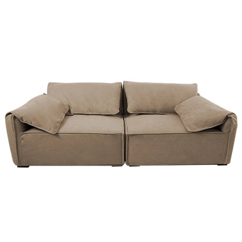 Custom Sofa Slipcover | Elara Basic - Coffee