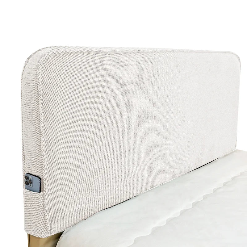 Mid Bed Headboard Cover | Alabaster Veil