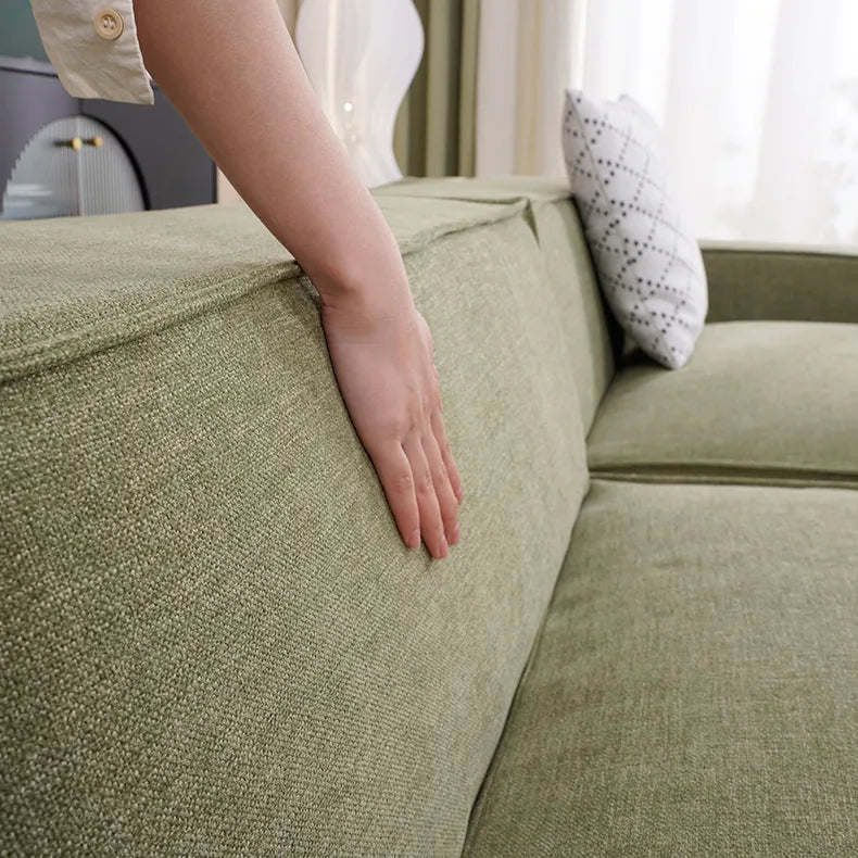 Custom Sofa Slipcover | Elara Basic - Matcha Mist