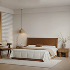 Lit plateforme rembourré + housse de tête de lit | Anthracite classique 