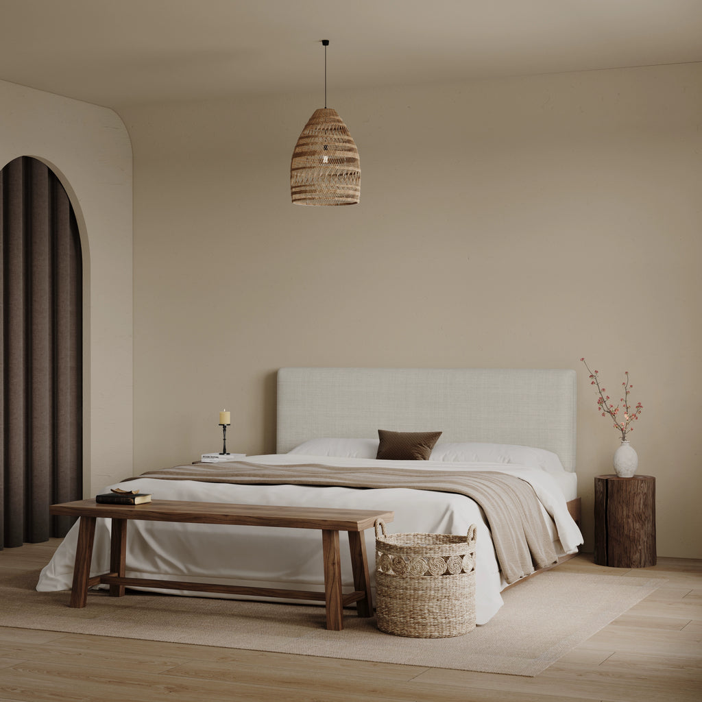 Bed Headboard Cover with Large Cushion | Elara Basic HB25