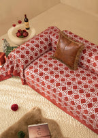 Red Checkered Velvet