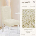 Beige custom dining chair cover – warm-toned, stretch-fit slipcover offering stain-resistant protection for dining chairs.
