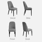 Full-coverage custom curved dining chair cover offering all-around protection from dust, stains, and pet scratches.