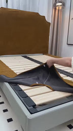 Spiced Chestnut | Bed Frame + Headboard Cover