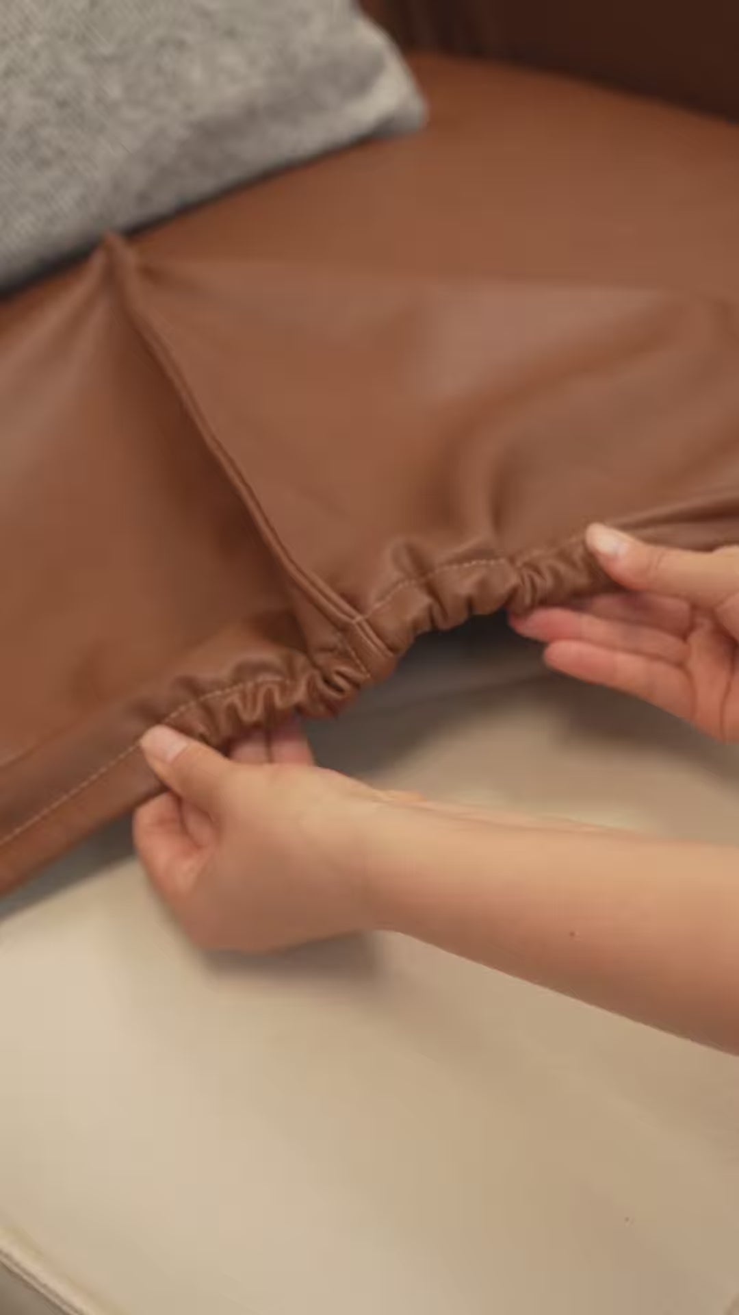 Custom Sofa Slipcover | Terravia - Mahogany