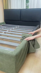Bed Frame Cover | Olive Moss