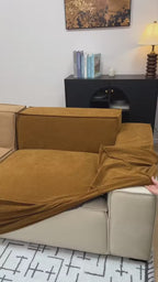 Custom Sofa Slipcover | Sienna Velour - Cocoa Truffle